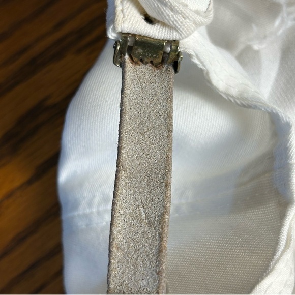 Vtg The Master American Needle Cotton White Golf Hat Cap Strapback OSFA FLAWS - Picture 9 of 15